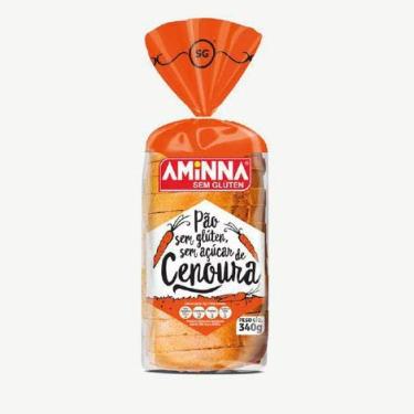 Imagem de Pão Sem Glúten e Sem Açúcar com Cenoura 340G - Aminna