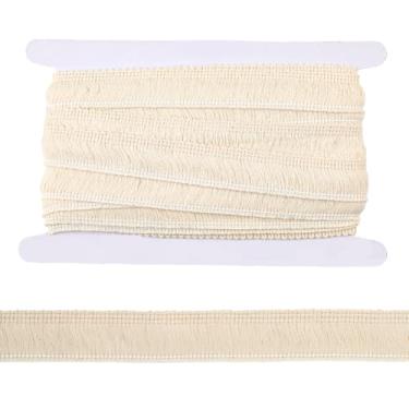 Imagem de GORGECRAFT 10 metros de franja de franja de algodão guarnição de franja de macramê 25 mm de largura fita de borla boho enfeites de borda de renda antiga para costura faça você mesmo artesanato roupas