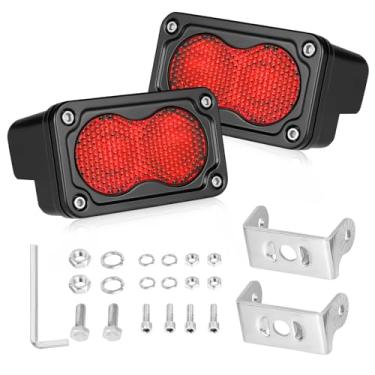 Imagem de Cápsulas de LED vermelhas, AKD Part 7,6 cm 40W difusas CREE LED Pod luzes vermelhas de perseguição, pesca, caça, emergência, segurança, trailer, trailer, caminhonete, caminhonete, caminhonete