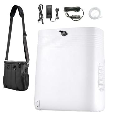 Imagem de Gerador de 0xigeni0 Portátil Silencioso - 96% de Concentração, Fluxo Ajustável 1-7 L/min, Bateria de 6500 mAh, Bateria de Longa Duração