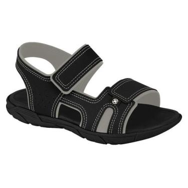 Imagem de Sandália Papete Infantil Molekinho Escolar Leve Confortável, Preto cin