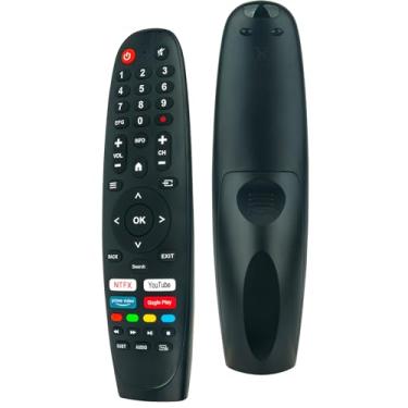 Imagem de ALLIMITY Controle remoto universal de substituição adequado para TV Caixun/SANSUI/BLAUPUNKT EC32V2HA EC40V2FA ES50V1UA TV BP320HSG9200 BA40F4382QEB, RO 75LEG, RO 50LEG, RO 55LEG, RO 65LEG. Sem função