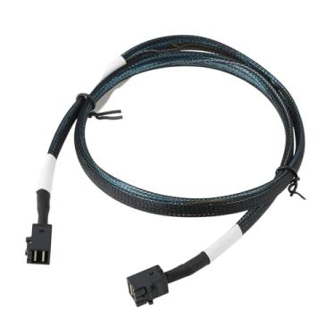 Imagem de Micro Traders Cabo interno Mini SAS HD x4 SFF-8643 para SFF-8643 compatível com servidores LSI Sistemas de armazenamento RAID Transferência de dados de alta velocidade
