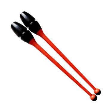 Imagem de RNXRZANK Ginástica Rítmica Conectável, Equipamento de Treinamento de Ginástica, Fácil de Controlar, Adereços de Dança de 45,5 Cm para Apresentações No Palco, Laranja