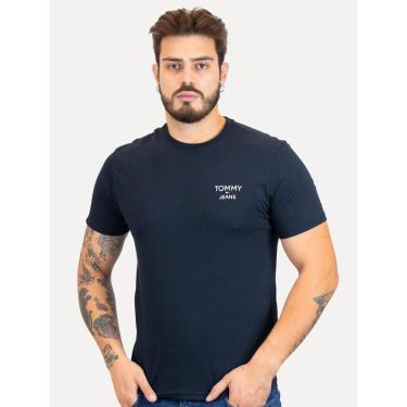 Imagem de Camiseta Tommy Jeans Masculina Regular Corp Chest Azul Marinho-Masculino