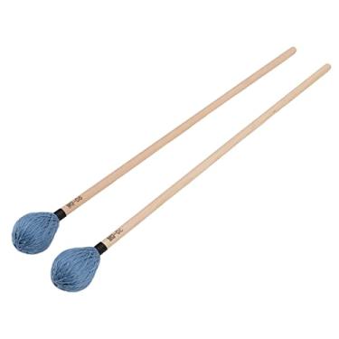 Imagem de Cryfokt Cabeça de Fio Marimba Mallets Cabo de Bordo Confortável Médio Duro-pacote de 2, Perfeito para Instrumentos de Percussão (Azul)