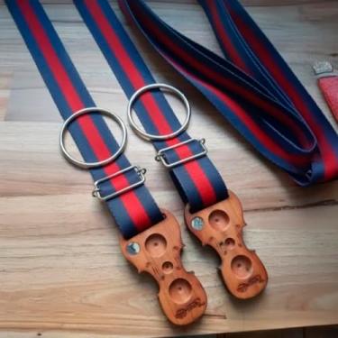 Imagem de Cinta Apoio Violoncelo Espigocello Modelo GS - Alça Azul