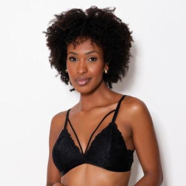 Imagem de Sutiã Strappy Sem Bojo Cor:PretoTamanho:44 - Kit Mania Lingerie, Preto