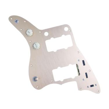 Imagem de menolana Escudo para guitarra elétrica, acessório vintage em liga de alumínio, peça para guitarra elétrica ideal para shows, apresentações ao vivo e concertos.