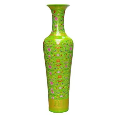 Imagem de Vaso para decoração de cerâmica grande, moderno, festivo para decoração de flores secas, arte, casa, casa, sala de estar, hotel, decoração de casa