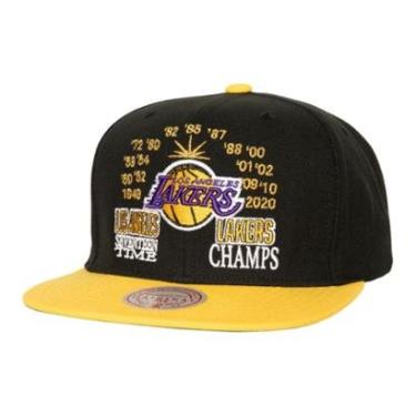 Imagem de Boné Mitchell & Ness NBA Champ Is Here Snapback Los Angeles Lakers Masculino-Masculino