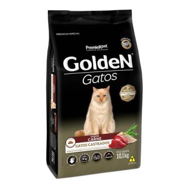 Imagem de Ração Golden Para Gatos Adultos Castrados Carne 10.1 Kg - Premier