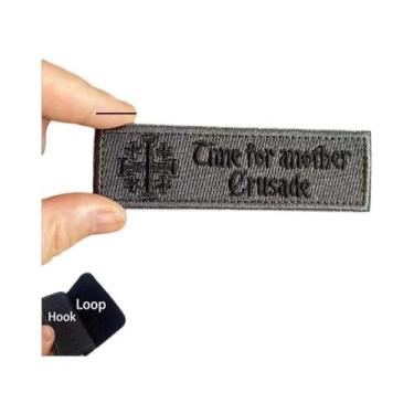 Imagem de Patch Bordado Dos Cavaleiros Templários Cruzados, Braçadeira Tática Mi