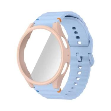 Imagem de Pulseira De Silicone Para Relógio Samsung 40mm 44mm Com Protetor De Te