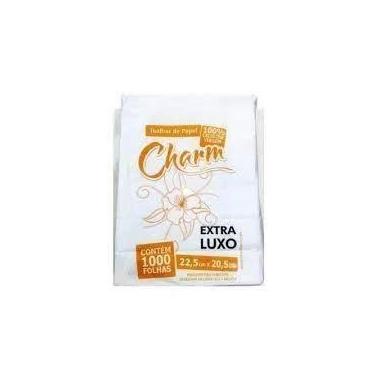 Imagem de Kit 5000 Fls Papel Toalha Interfolhas 100 Celulose Charm 5x1000