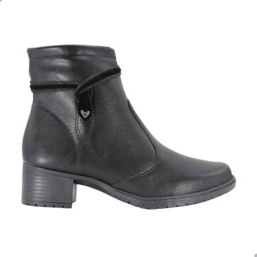 Imagem de Bota Feminina Mississipi Salto Médio Bloco Berteli Preto