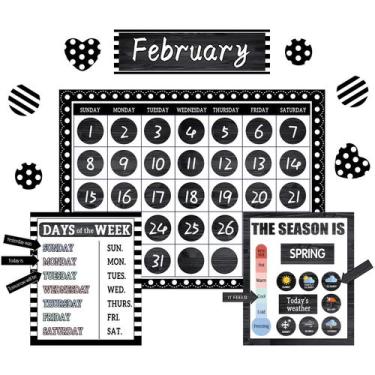 Imagem de Conjunto de quadros de avisos do calendário ZOIIWA Farmhouse Style