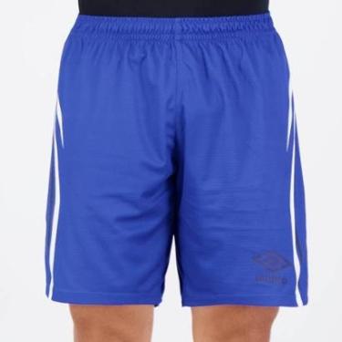 Imagem de Calção Umbro Rush Azul e Branco-Masculino