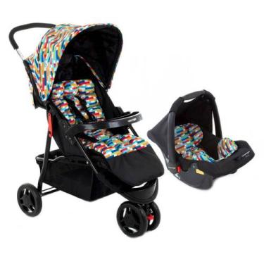 Imagem de Carrinho Passeio e Bebê Conforto TS Delta Pro Colorê Voyage