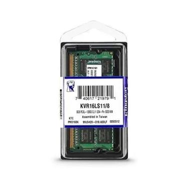 Imagem de Memória Ram Kingston 8GB Ddr3l 1600mhz Kvr16ls11/8 1.35v So-dimm  Notebook