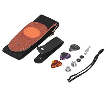 Imagem de Escolha de guitarra, kit de instalação de pulseira de guitarra Correia de guitarra para iniciantes para crianças(Preto)