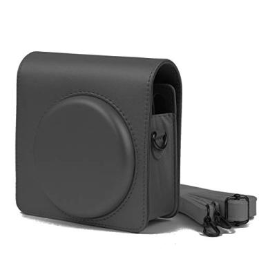Imagem de HONGYAN capa da câmera Saco de couro PULLE PULER PU para Fujifilm Square SQ6 Camera, com alça de ombro ajustável acessórios para câmera