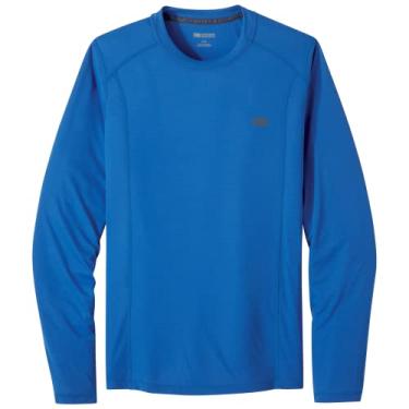 Imagem de Outdoor Research Camiseta masculina Echo manga longa – secagem rápida Active Pullover Shirt Classic Blue