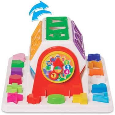 Imagem de Brinquedo Didático Encaixe Girababy Com Blocos De Encaixar Colorido M