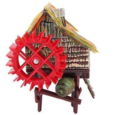 Imagem de Tanque de peixes ornamento aquário paisagismo decoração tanque de peixes paisagem decoração pneumática aerada roda d'água (caminhão de água pequeno)