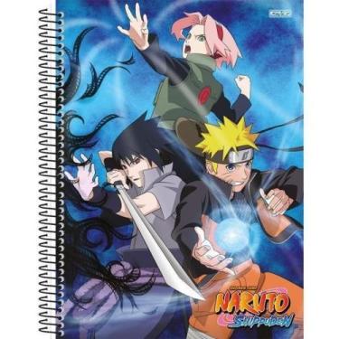 Kit 5 Cadernos Naruto Shippuden Brochura Tam. Pequeno + Desenho e