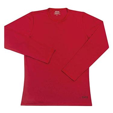 Imagem de Camiseta Feminina com Proteção Solar UV 50+ Manga Longa Lollipop Vermelho Vitho
