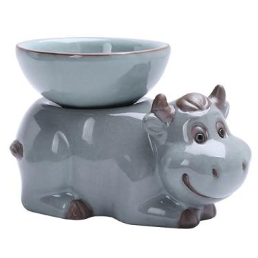 Imagem de Filtro de chá de gado, conjunto de chá com vazamento, decoração de mesa de chá, filtro de cerâmica