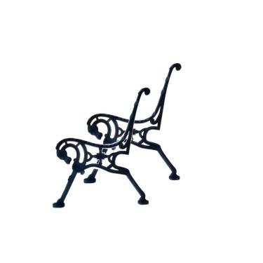 Imagem de Par de Pé de Banco Cavalo de Ferro Fundido