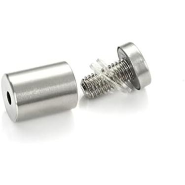 Imagem de 10PCS Fixadores De Vidro 12mm Aço Inoxidável Acrílico Propagandas Parafusos De Fixação De Pino De Unhas,Prata,12x30mm,YUYANAIAI