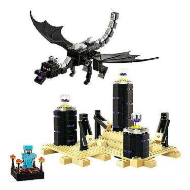 Imagem de Qian Building Blocks O Ender Dragon Modelo Tijolos Conjuntos Presente