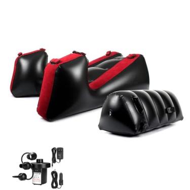 Imagem de PLKO Sofá inflável com almofada, sofá-cama inflável, cadeira inflável portátil, sofá inflável, relaxamento, tamanho único, AX33167