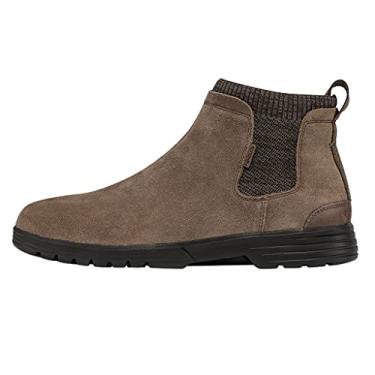 Imagem de Hey Dude Botas casuais masculinas Scott em várias cores, Suede Fossil, 8