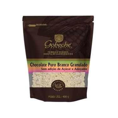 Imagem de Chocolate Puro Branco Granulado Sem adição de Açúcar e Adoçantes - 400g