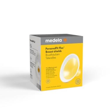 Imagem de Funil PersonalFit Flex Medela GG (30 mm), mais Leite e mais Conforto durante a extração, para uso com qualquer extrator Medela, 2 unidades, transparente, Linha Flex