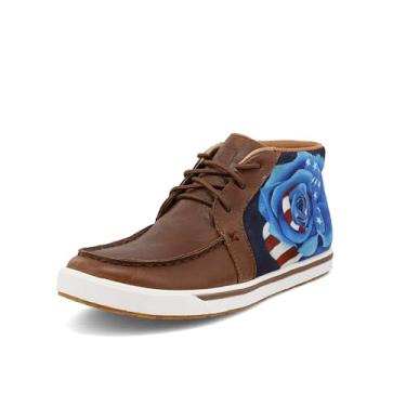 Imagem de Twisted X Moc Toe feminino casual, Sequoia e azul multi, 37