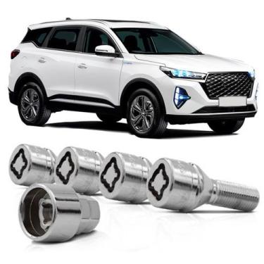 Imagem de Kit Trava Parafuso Antifurto De Rodas 22CRA Para Chery Tiggo 7 Pro - R