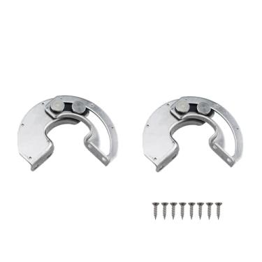 Imagem de RLECS 2 peças de interruptor industrial de aço inoxidável 304 dobradiça de arco de limite de 90 graus com dobradiça deslizante oculta comprimento 76 mm/7 cm adequado para porta corta-fogo e gabinete