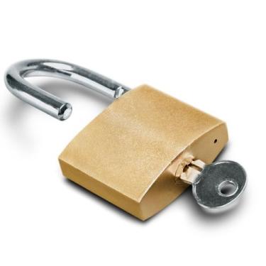 Imagem de Cadeado 40mm com 3 chaves de janela mala Medio na cartela - Elite, 40m