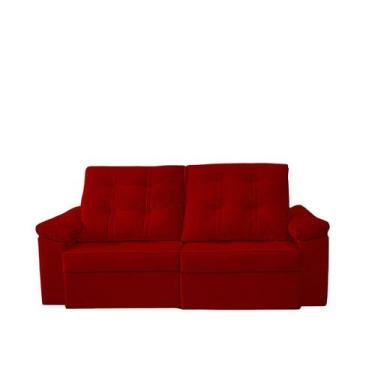 Imagem de Sofá Sevilha Retrátil 3 Lugares Vermelho Simonetto - Meu Estofado