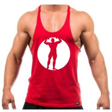 Imagem de Camiseta Regata Cavada Masculino Academia Treino Musculação Personaliz