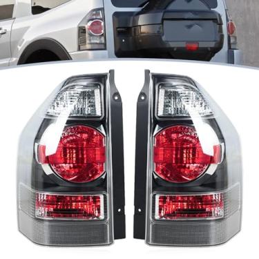 Imagem de JESYMBX Conjunto de luz traseira para Mitsubishi Pajero Montero 2003-2006 Lâmpada de seta de freio traseiro MN133765 MN133766 esquerda e direita