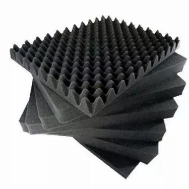 Imagem de Kit C/ 16 Placas Espuma Acústica Caixa de Ovo Anti Ruídos - Armazém da