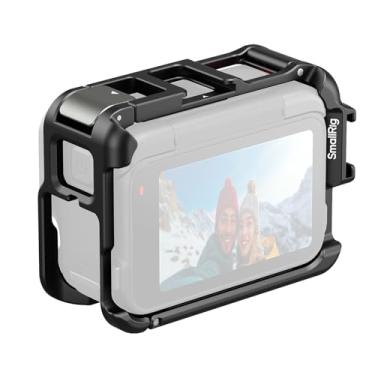 Imagem de SmallRig Gaiola utilitária para Insta360 Ace Pro 2 / Ace Pro, suporta disparo horizontal e vertical, estrutura de montagem de câmera de ação com garra de montagem e sapata fria para microfone de luz