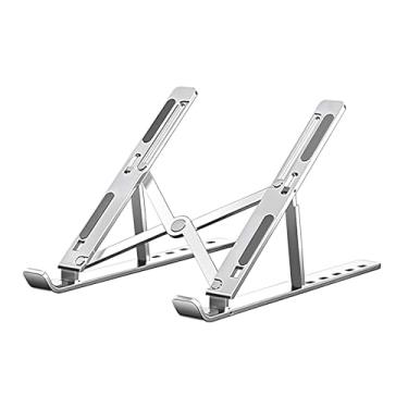 Imagem de Suporte de Alumínio para Notebook, Laptop, Dobrável, Resistente, Ajustável para Telas de 10 a 16 Polegadas