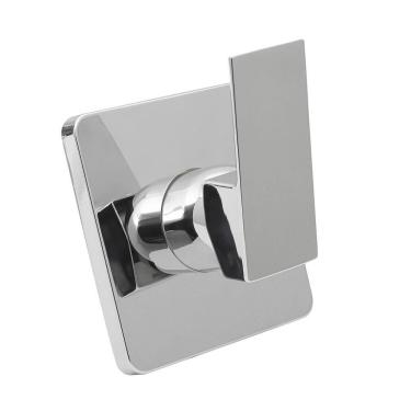 Imagem de Acabamento de Misturador Monocomando para Chuveiro Quadrado Purangi Pingoo.casa - Prata